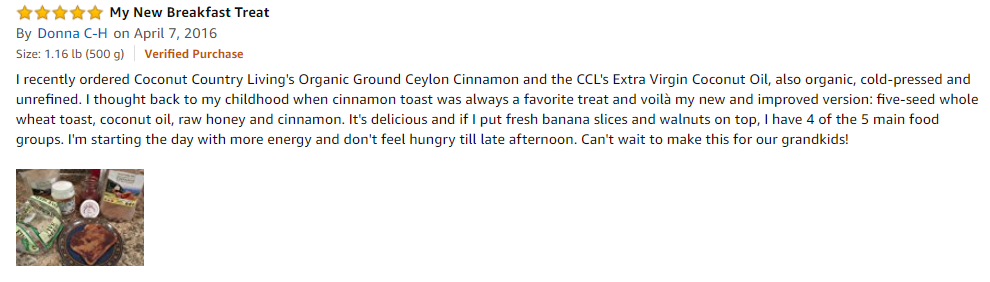 ceylon cinnamon powder for breakfast review
