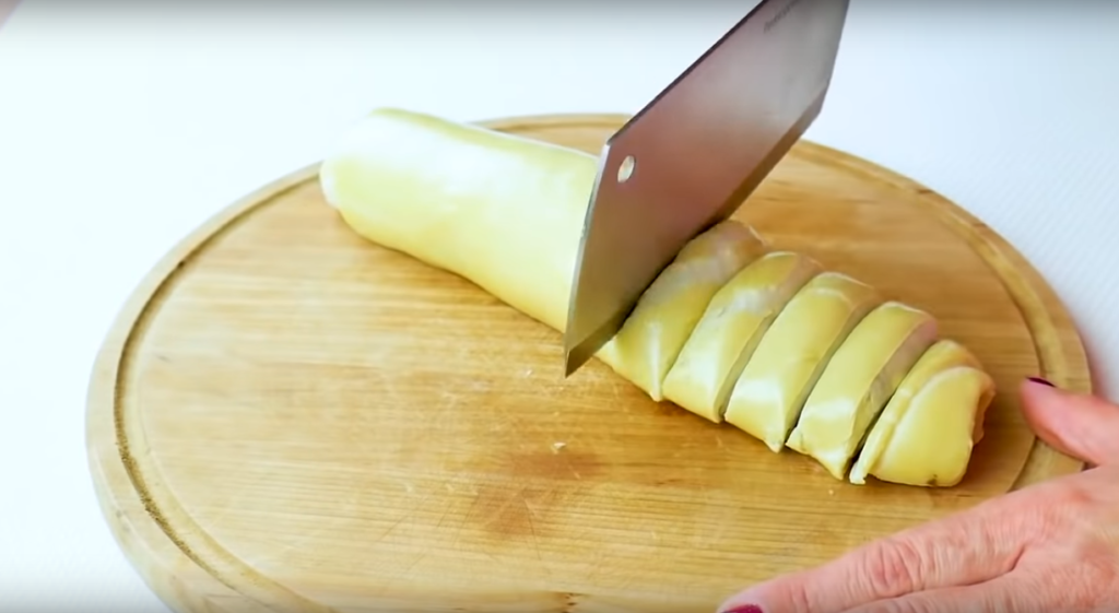 slice your rolls before spreading them on the parchment