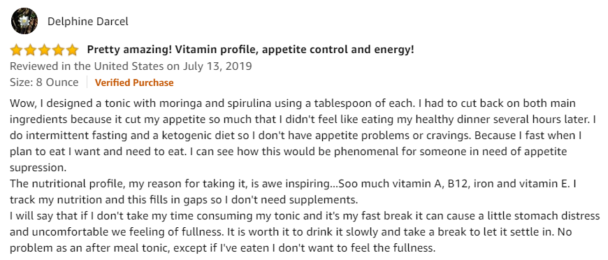 Moringa for nutrition review