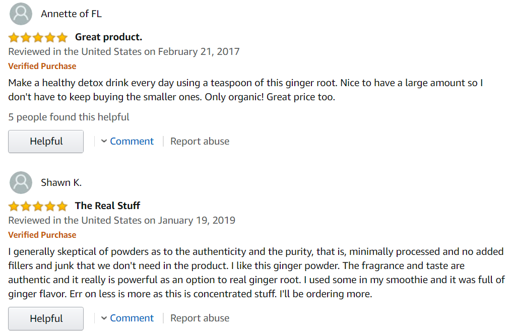 ginger reviews 3