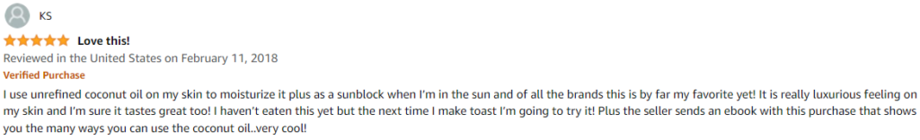 use coconut oil as sunblock