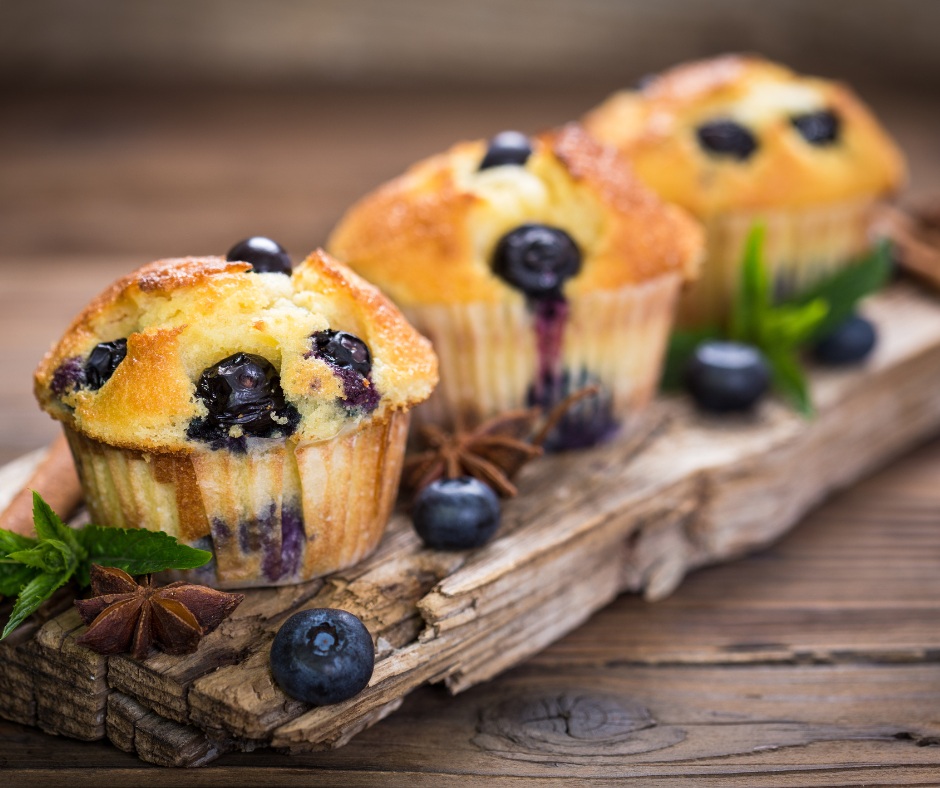 blueberry coconut flour muffins