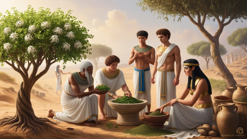Ancient civilizations using moringa for health in Egypt and Greece