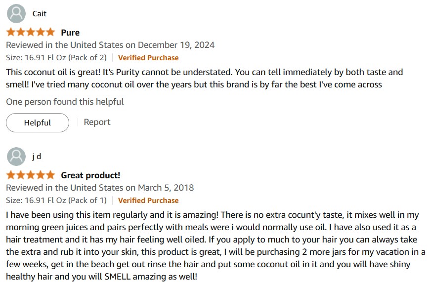 CCL coconut oil review