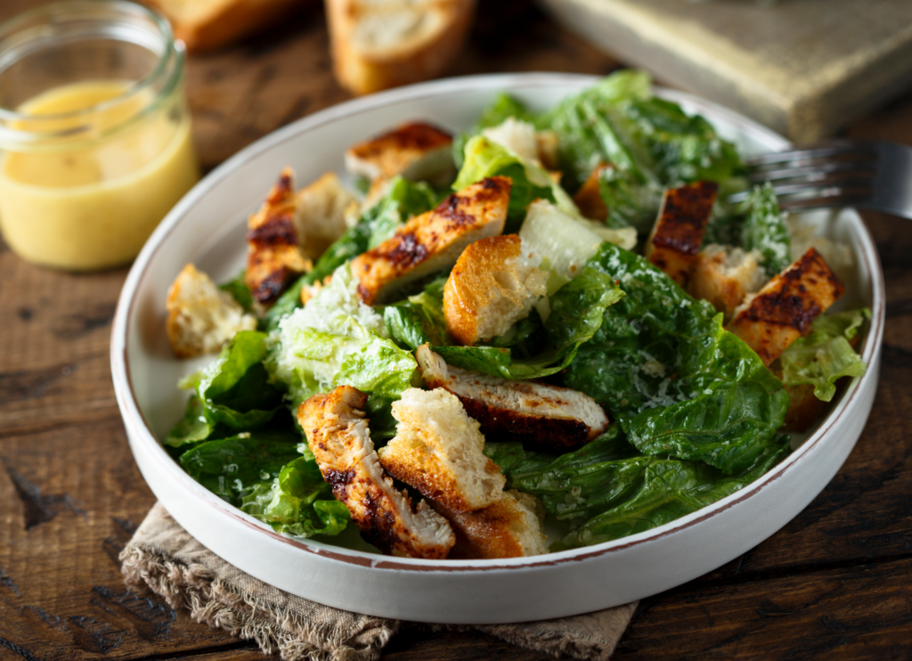 moringa leaf powder on salad